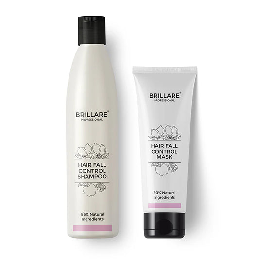 Brillare Hair Fall Control Shampoo & Conditioner Combo – Strengthen Roots & Reduce Hair Fall